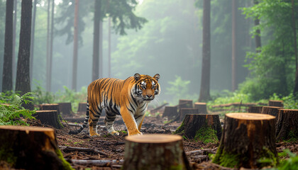 tiger in the forest