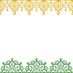 Beautiful ornament art and flower background design