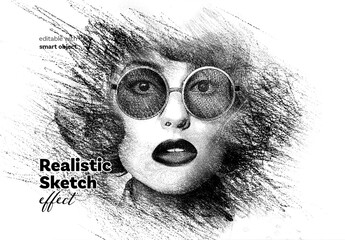 Realistic Sketch Photo Effect