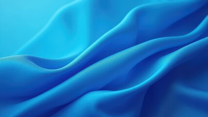 Obraz premium abstract cyan blue sapphire fabric texture background with smooth woven surface and subtle light variation forming elegant soft material pattern concept of ui design editorial layout branding