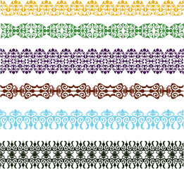 Beautiful ornament art and flower background design