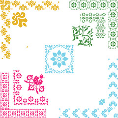 Beautiful flower art and pattern floral background design