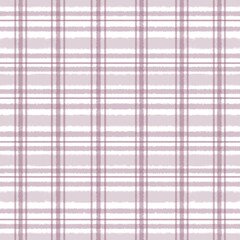 A seamless pattern of thin and thick stripes textured in translucent light purple or pink. Plain white background for wallpaper, curtains, wrapping paper, pillowcases, cards, picnic mats