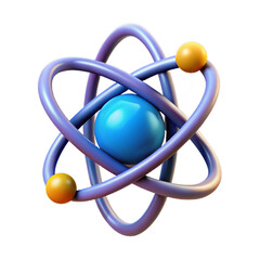 Science Atom 3D Plastic Icon