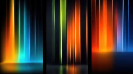 Digital vector backgrounds featuring neon gradients, glowing lines, vibrant color transitions ideal for NFT artworks, presentations, and futuristic graphic designs.