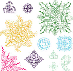 Beautiful ornament art and flower background design