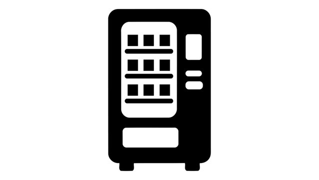 Modern smart vending machine dispensing products with automated technology for convenience and retail
