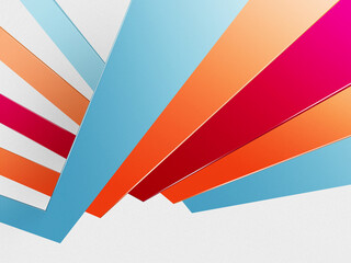 Obraz premium Abstract Radial Fanned Geometric Stripes Background