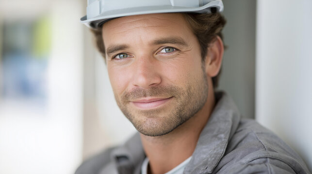 Faceless portrait of smiling plumber ready to tackle home repair challenges, professional tradesperson, confident service provider, equipped maintenance worker, residential repair