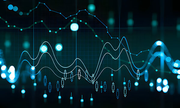 Dynamic visualization of complex algorithmic data flow, representing continuous market analysis and future technological trends in a digital landscape.