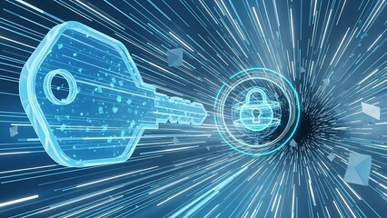 Digital Key and Padlock in Abstract Data Tunnel Network security