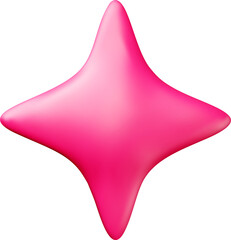 Obraz premium Realistic 3D color basic star shape