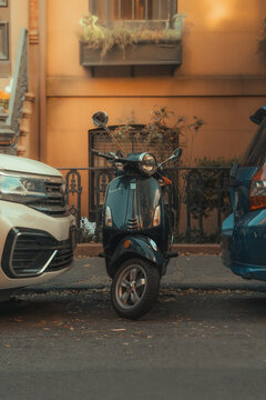 Piaggio Vespa scooter on a city street