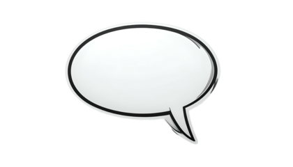 Blank Comic Speech Bubble