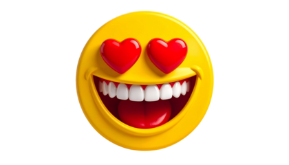 Happy Face with Heart Eyes Emoji