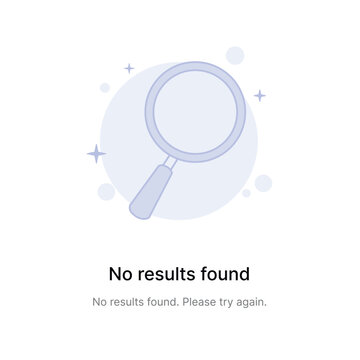Empty State No Results Found