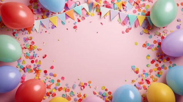 colorful balloons on a white background