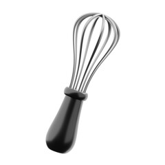 Whisk 3d illustration