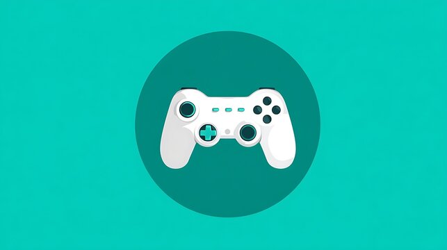 Game icon on blue background vector