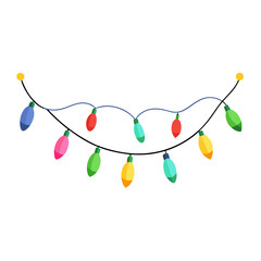 Fototapeta premium Festive Light Garland