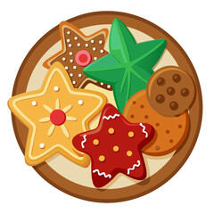 Christmas Cookies Plate