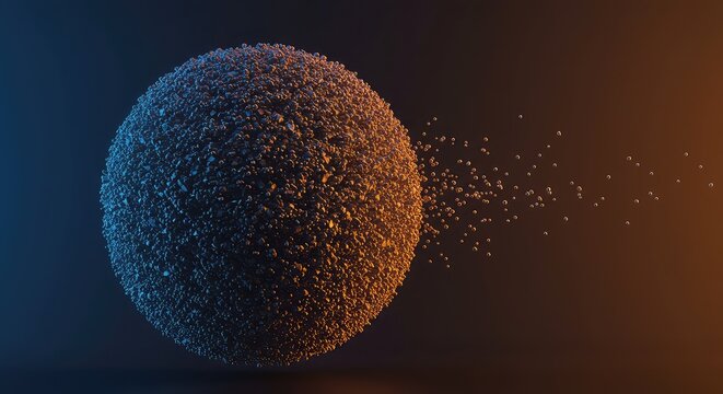 A large sphere composed of many smaller, rapidly accumulating components, illustrating exponential increase and powerful growth trajectory ,growth ,exponential ,trajectory