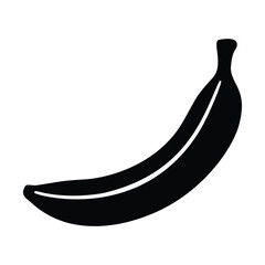 Black Banana Icon for Healthy Eating and Tropical Fruit Concepts