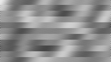 Diagonal Line Halftone Gradient Effect Pattern. Vertical Straight Lines Background. Black and White Abstract Texture with Parallel Stripes Thick to Thin. 