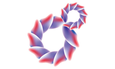 Fototapeta premium Abstract Infinity Loop with Gradient Petal Shapes vector