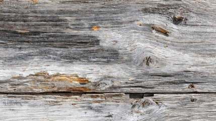 Naklejka premium Weathered gray barn wood texture with dovetail joints isolated on white background for rustic design, carpentry, and construction concept 