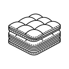 Stacked Quilted Comforters or Duvets Icon