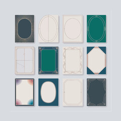 set of vintage frames