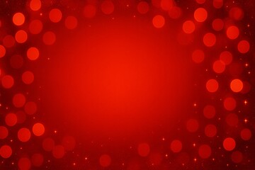 Christmas background with radiant red holiday glow and floating sparkles, perfect for greeting cards, posters, product ads, and festive digital layouts