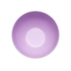 Minimalist Purple Bowl Object On Transparent Background Studio Shot
