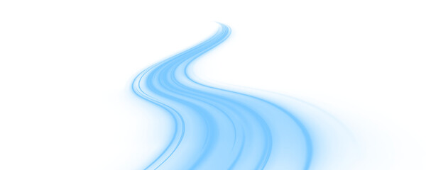 Neon curves spiral in a mesmerizing dance across the canvas. Bright, energetic streaks convey speed and futuristic elegance. A stunning visual for motion concepts. PNG