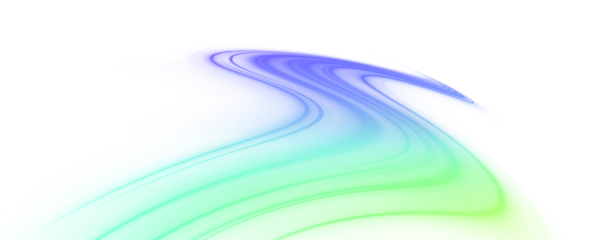 Blurred light trails create a sense of hyper-speed across a dark highway. Colors mix dynamically, forming futuristic energy patterns. Perfect for sci-fi and tech themes. PNG