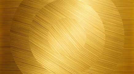 Złote abstrakcyjne tło z okrągłym rozbłyskiem i metaliczną szczotkowaną teksturą. © Henryk Guziak