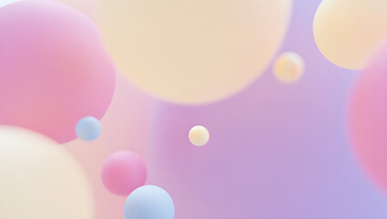 3D soft shapes, abstract background, floating rounded forms, pastel tones, modern aesthetic