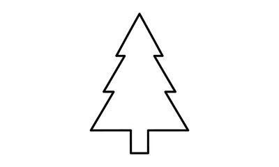 Fototapeta premium christmas tree vector illustration