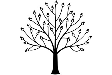 vector tree silhouette