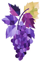 Obraz premium PNG Grape grapes art purple.