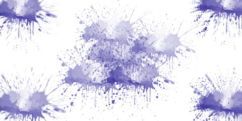 Vibrant indigo paint splatter grunge texture with artistic impact isolated on transparent background