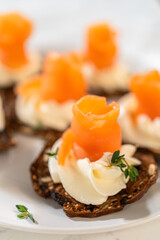 Fresh Herbs and Cream Cheese for Canapes