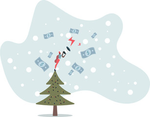 Referral marketing, investment or profit opportunity, salesman or marketing campaign promotion, financial announcement, advertising or savings concept,life and employment of people.