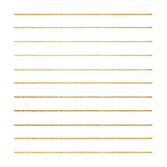 Gold writing lines.