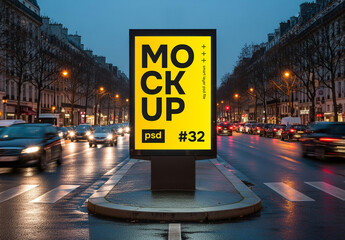 Outdoor billboard mockup