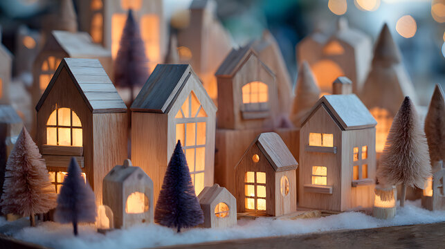 Nordic Mini Christmas Village