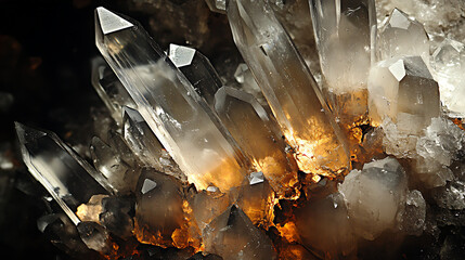 Crystal-like growths forming along collarbone under controlled mutation 