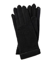 Pair of leather gloves with a textured surface isolated on transparent background