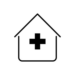 Obraz premium 在宅医療をイメージした医療系アイコン